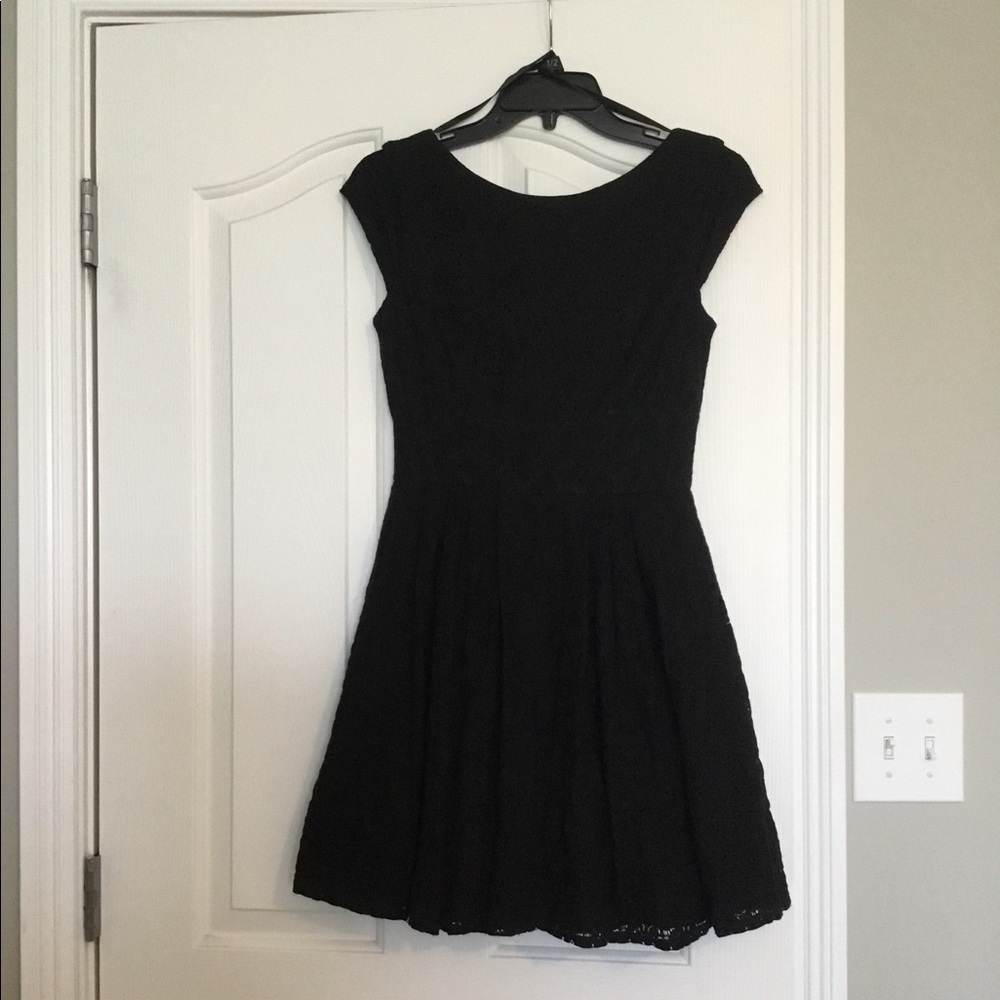 Black lace dress